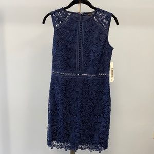 NWT Navy blue lace Aqua cocktail dress
